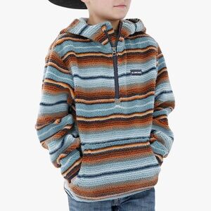 Cinch Boys Stripe Sherpa Fleece Hoodie Size Boys Youth Kids XL 14 Western Aztec